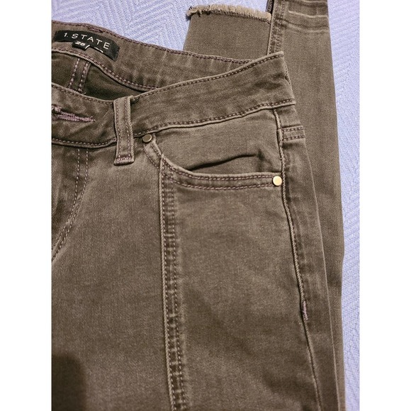 1. State Frayed Ankle Skinny Jeans Women Size 25 Denim Zip Fly 5-Pockets (N) - Picture 3 of 7